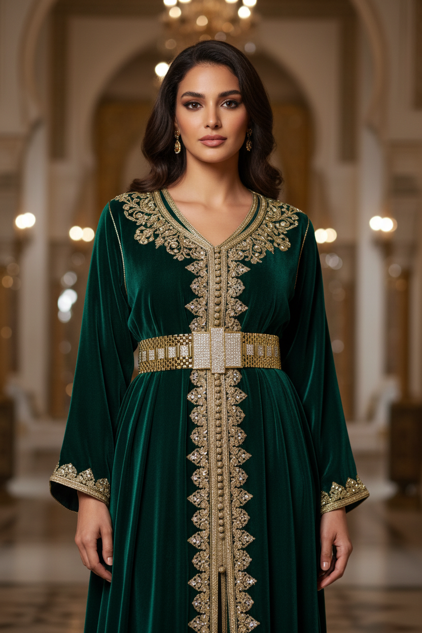 Ceinture Dorée Cérémonie - Accessoire Caftan Takchita