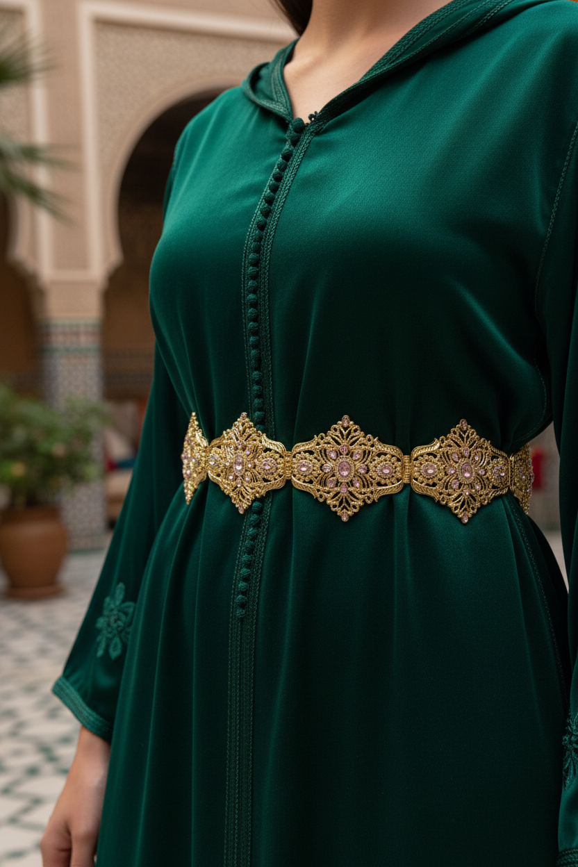 Ceinture Perles Cérémonie - Accessoire Caftan Takchita