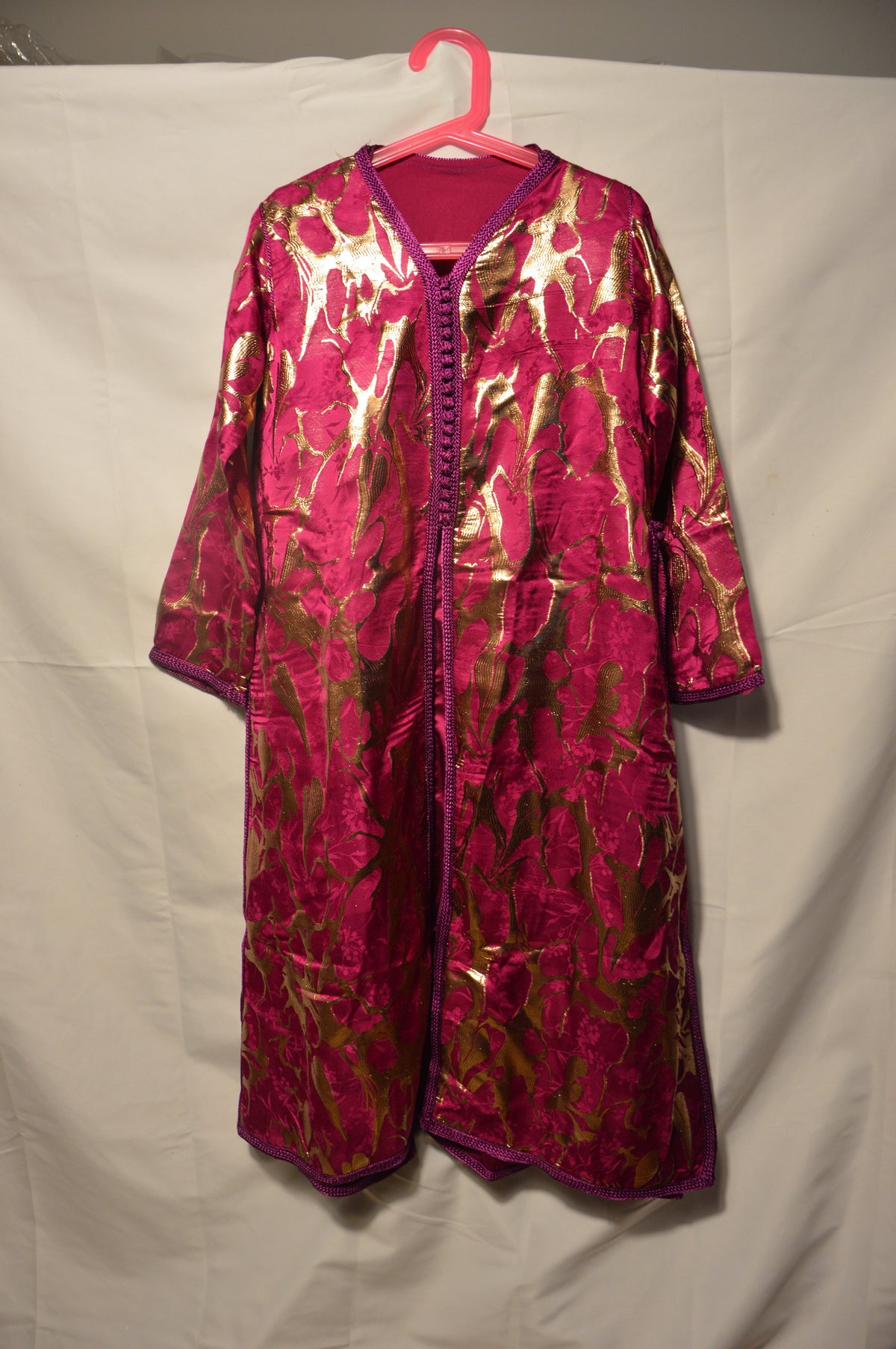 Fuchsia Takchita for Girls - Luxury Moroccan Caftan for Kids