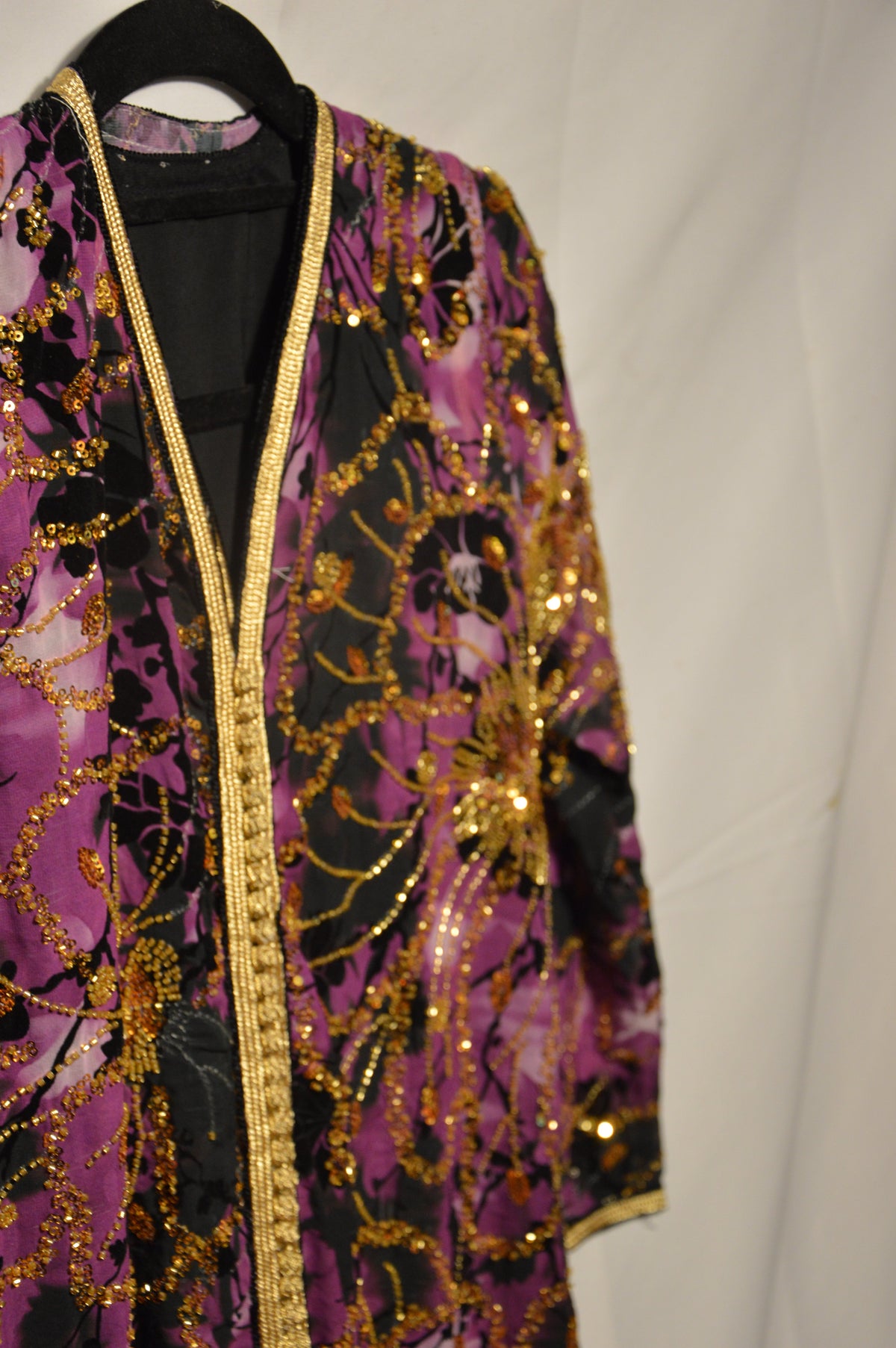 Purple Girl's Takchita - Luxury Moroccan Children's Kaftan