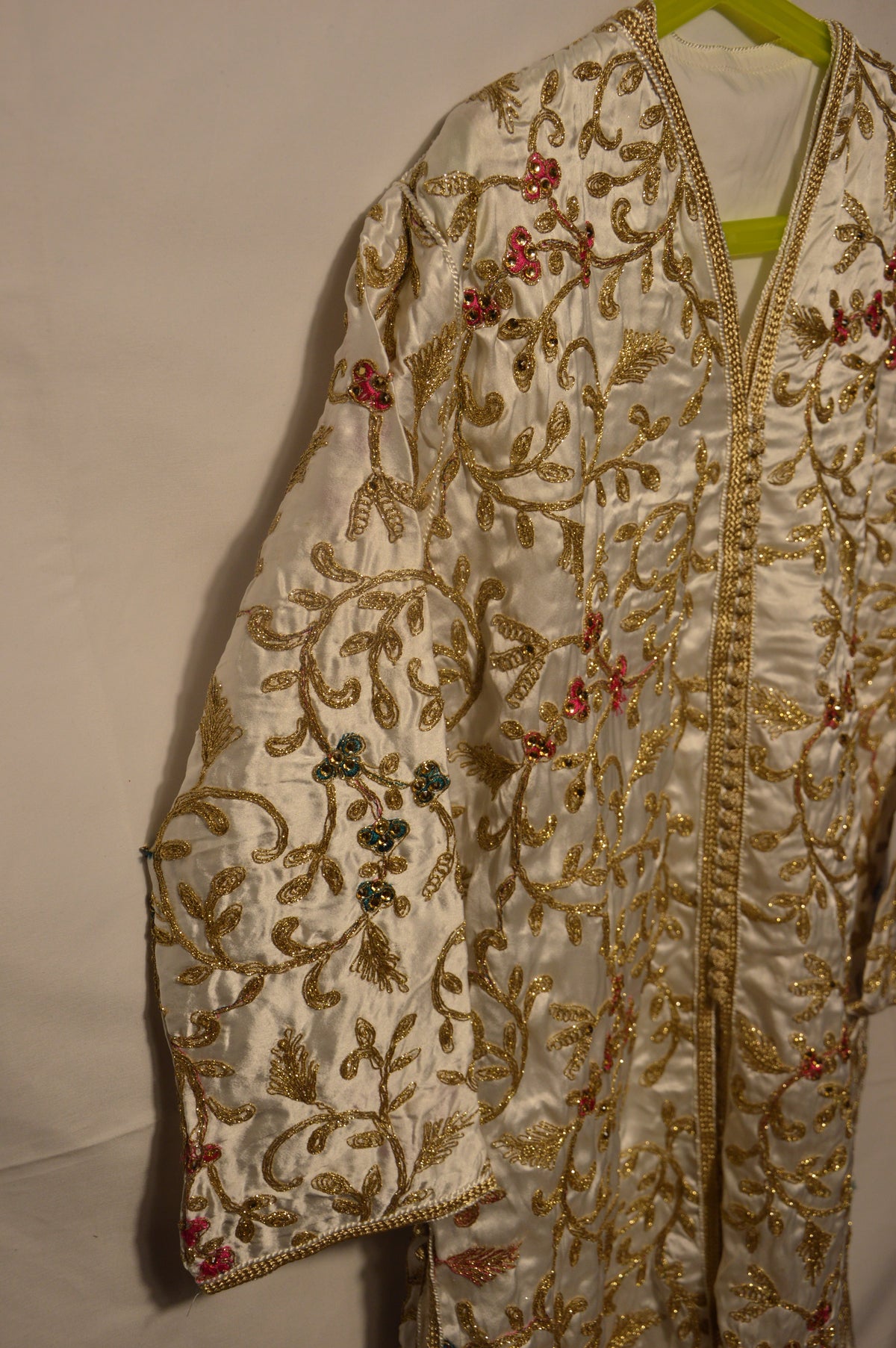 White Takchita for Girls - Luxury Moroccan Caftan for Kids