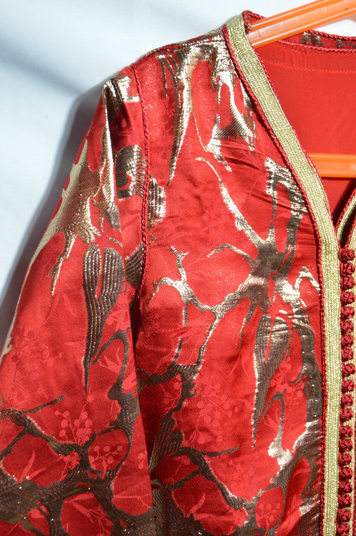 Red Takchita for Girls - Luxury Moroccan Caftan for Children