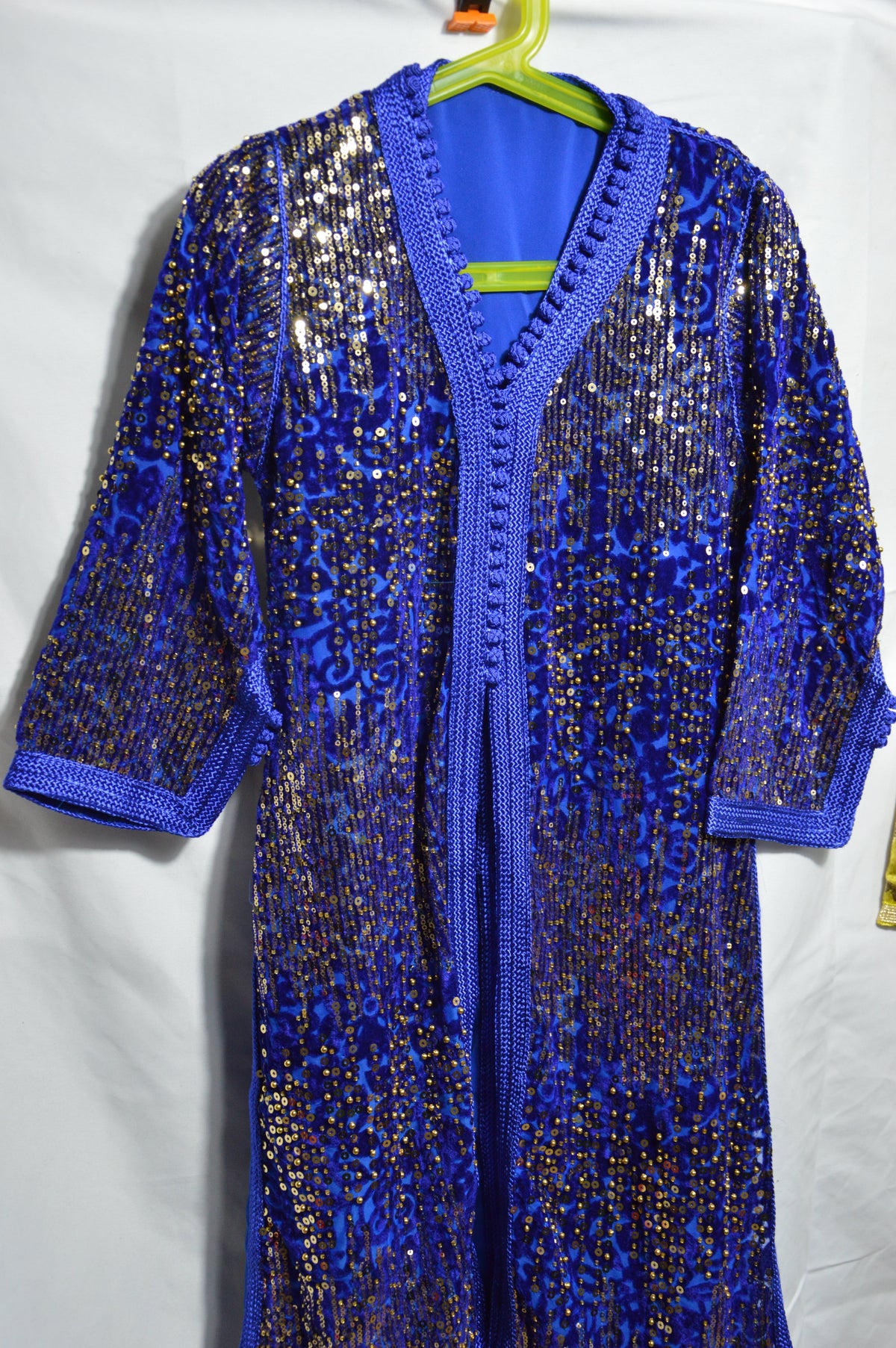Blue Sequin Children's Takchita - Moroccan Radiance and Elegance