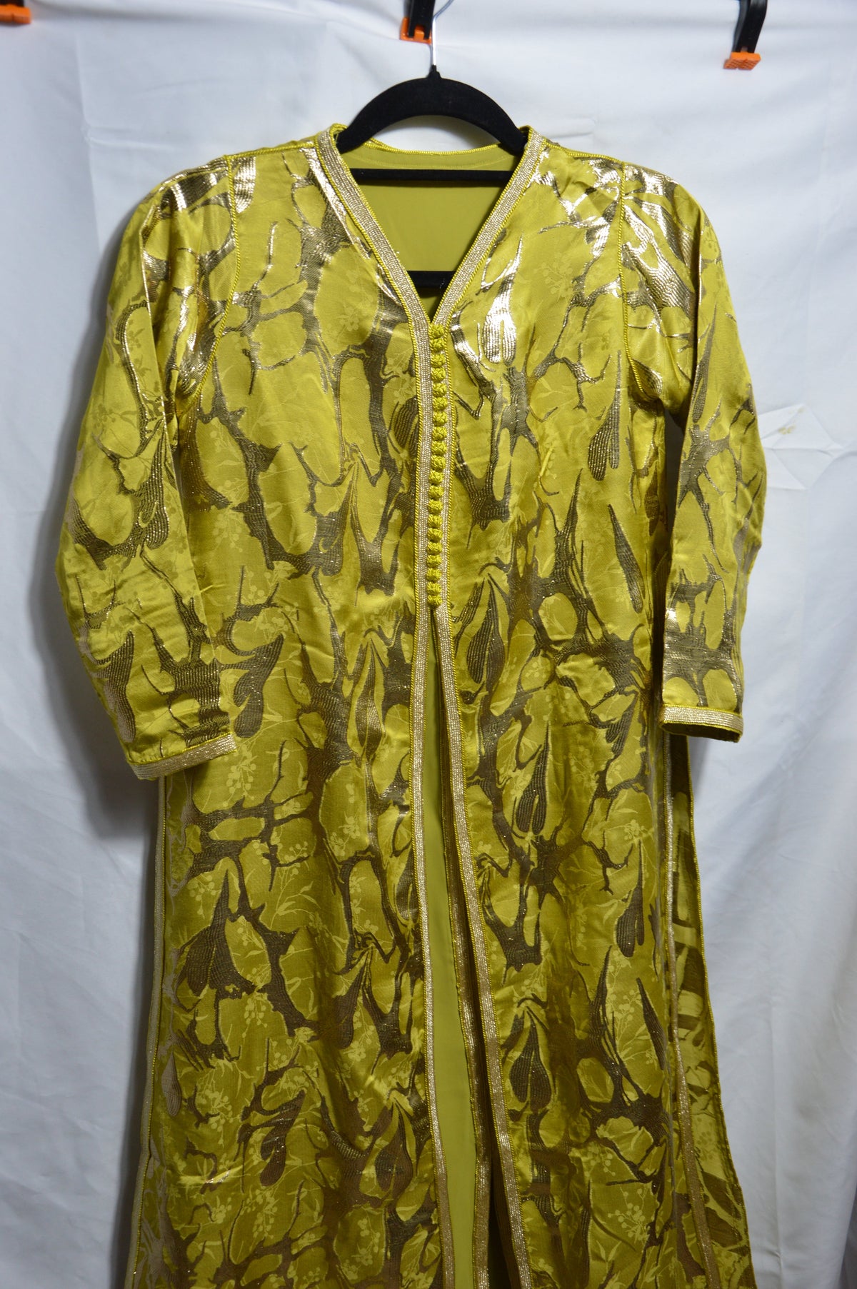 Yellow Child's Takchita - Moroccan Elegance for Little Princesses