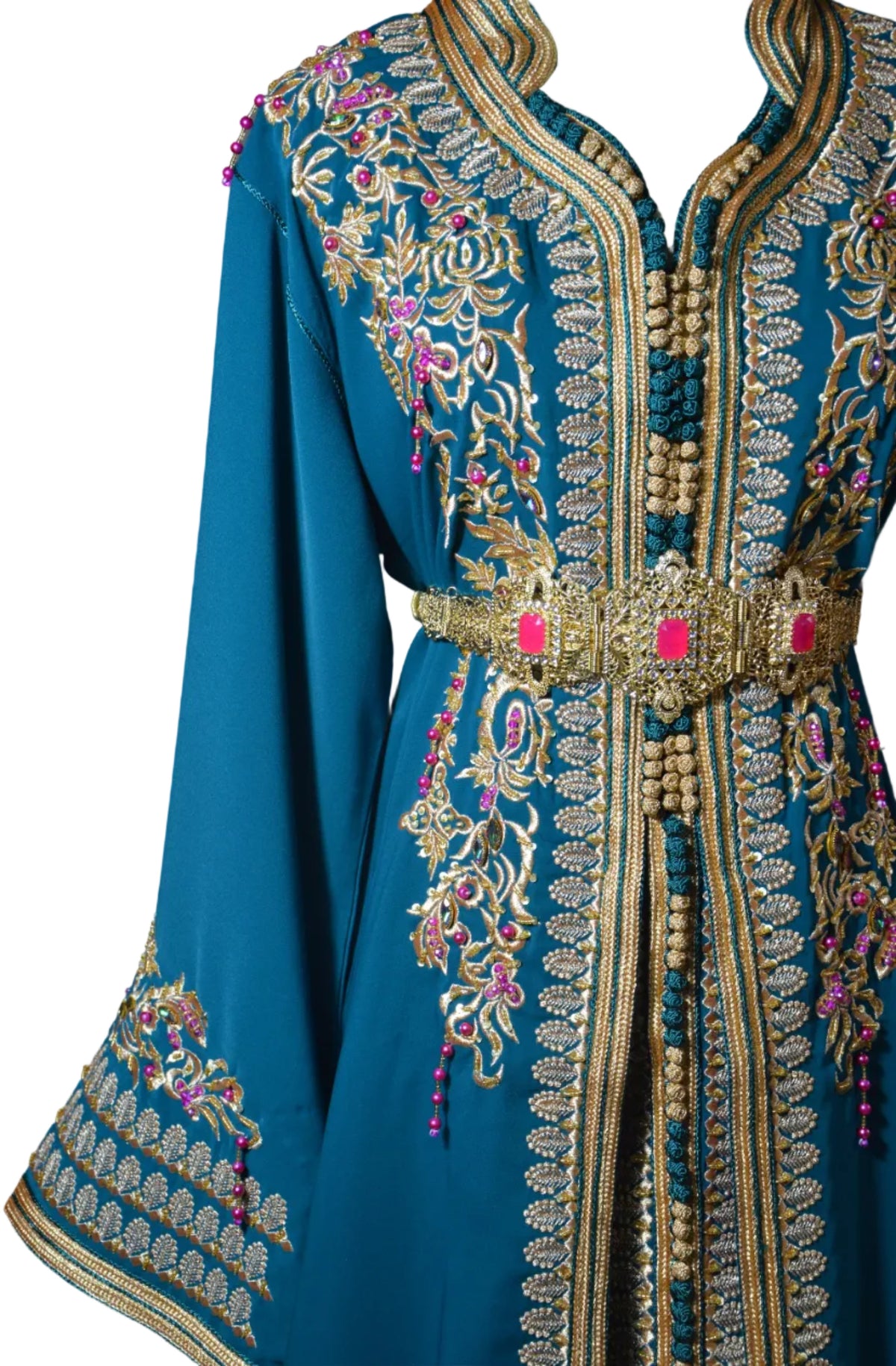 Pearl Blue Takchita - Artisanal Luxury