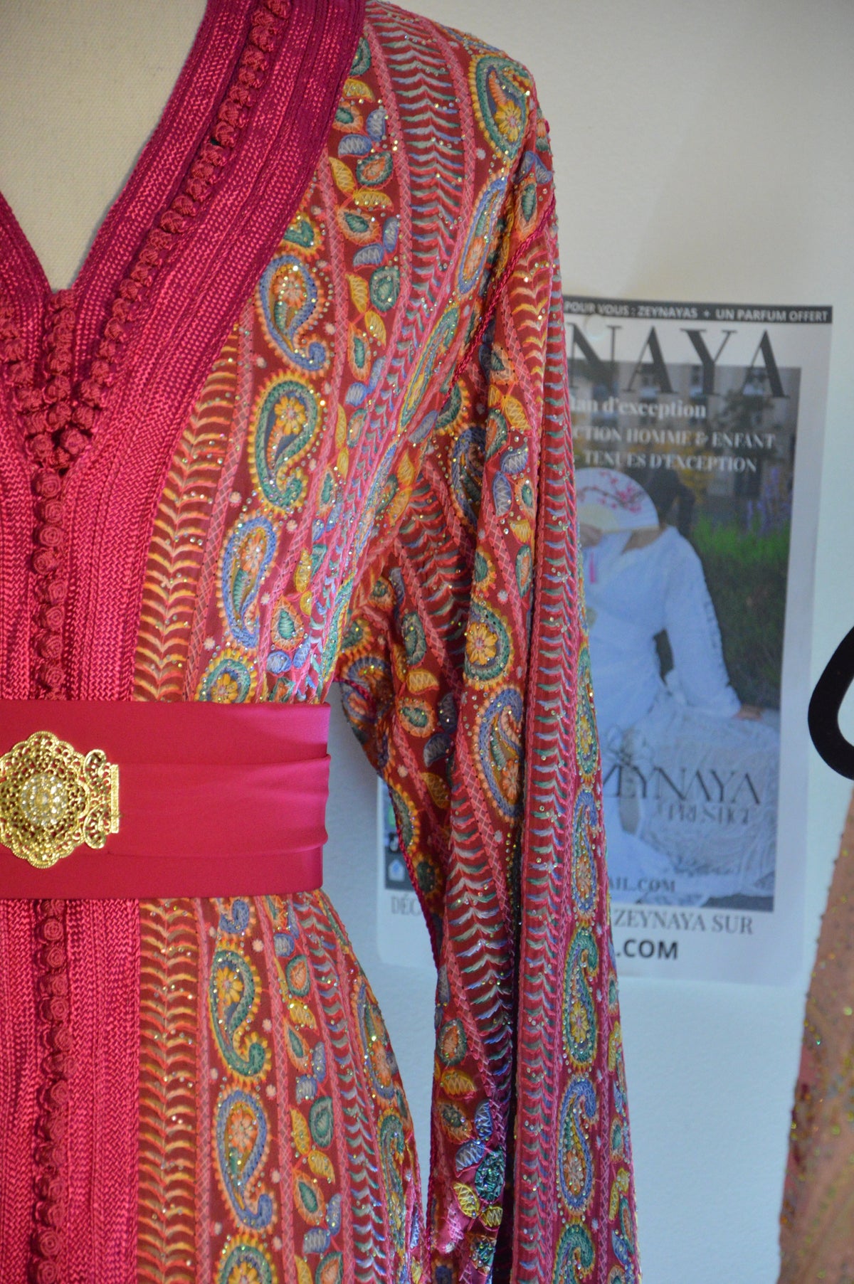 SHIMMERING FUCHSIA PINK SAREE TAKCHITA