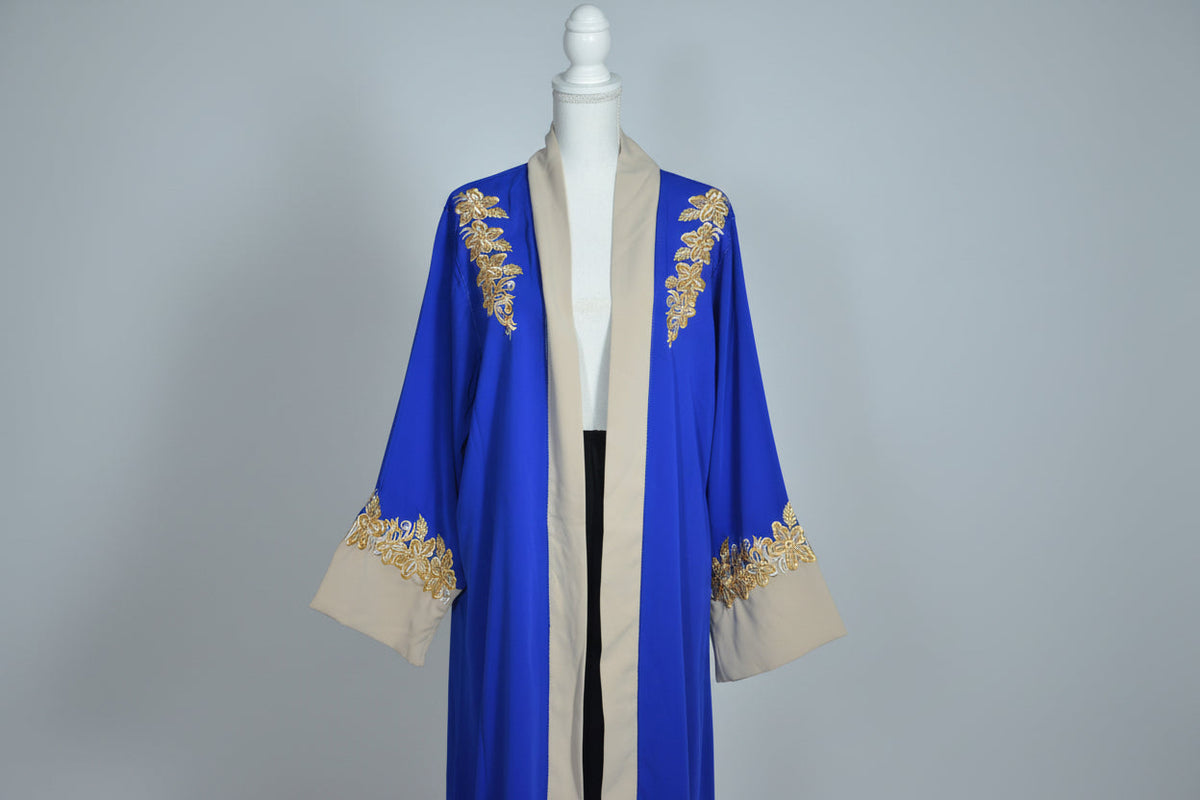 Veste Kimono Bleu Roi BRODE