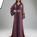 Caftan Mauve Élégance Royale
