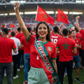 Écharpe Marocaine Légère - Châle Traditionnel en Tissu Fin