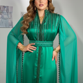 Cape Caftan Marocain - Veste Élégante Femme Luxe