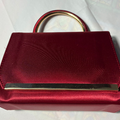 Sac de Soirée Bordeaux Rouge Royal - Pochette Élégante