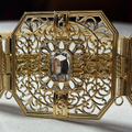 "Sultana" Filigree Gold Belt – Crystal Rhinestones & Traditional Motifs