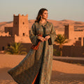 Multicolor Royal Sari Caftan – Zeynaya Collection