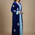 4-Piece Luxury Velvet Kimono - Royal Blue