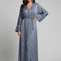 Kimono Premium Gris – Sophistication Discrète & Luxe Oriental