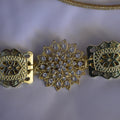 Ceinture Enfant Argent Fleur - Accessoire Marocain de Luxe