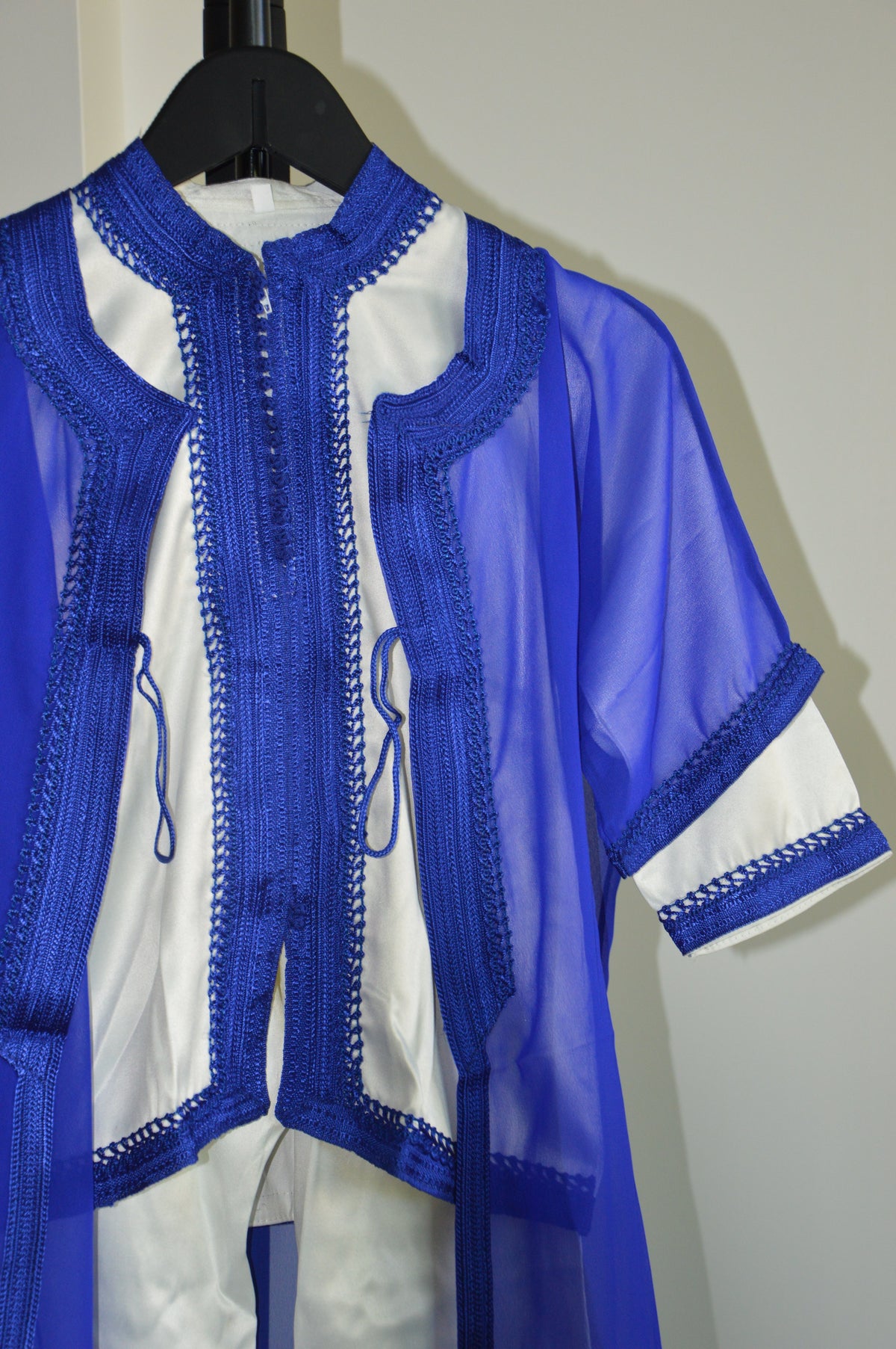 Jabador Bleu Garçon – Tenue Traditionnelle Marocaine
