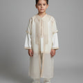 Boys' Beige Jabador – Traditional Moroccan Outfit