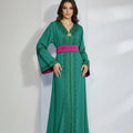 Caftan Vert Émeraude – Élégance Impériale