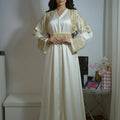 Moroccan Embroidered White Takchita - Luxury and Elegance