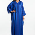 JOHARA ROYAL BLUE SATIN GANDOURA