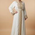 Caftan Blanc - Élégance Marocaine Prestige