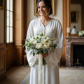 Caftan Blanc Satinée - Élégance Zeynaya