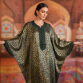 Gandoura Panthère Verte - Caftan Marocain de Luxe