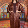 Gandoura Panthère Rouge - Caftan Marocain de Luxe