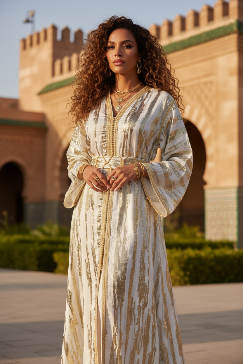 Royal White Takchita – Purity & Refinement