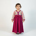 Robe Sari Fuschia Baby - Robe Marocaine de Luxe