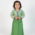 Caftan Sari Vert - Robe Marocaine de Luxe BABY