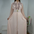 Caftan Rose Poudré - Élégance Prestige