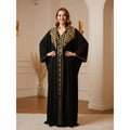 Kimono Perlé Noir Premium - Élégance Prestige