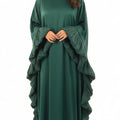 Abaya Verte Papillon - Élégance Emiratie