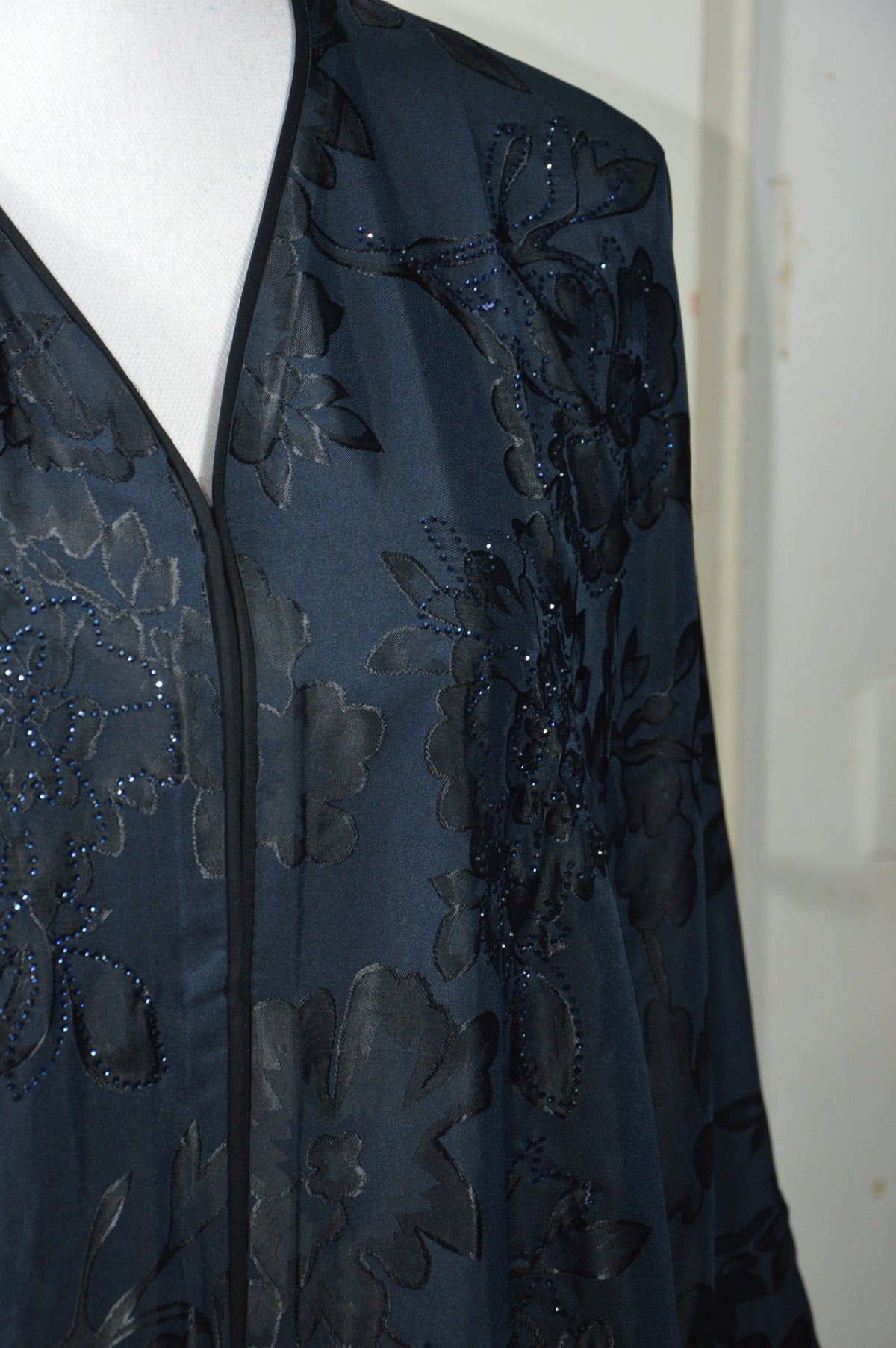 Abaya Noir Scintillant