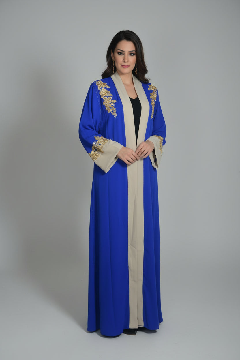 Veste Kimono Bleu Roi BRODE