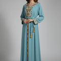 Blue Gandoura – Serenity & Moroccan Elegance