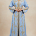 Caftan Maria Bleu Perlé
